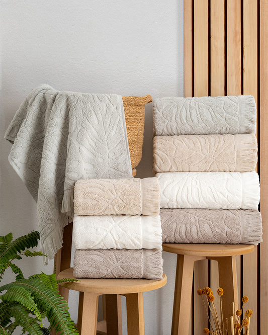 Serava Girit Embroidered Towel Set – Premium Hand & Kitchen Towels
