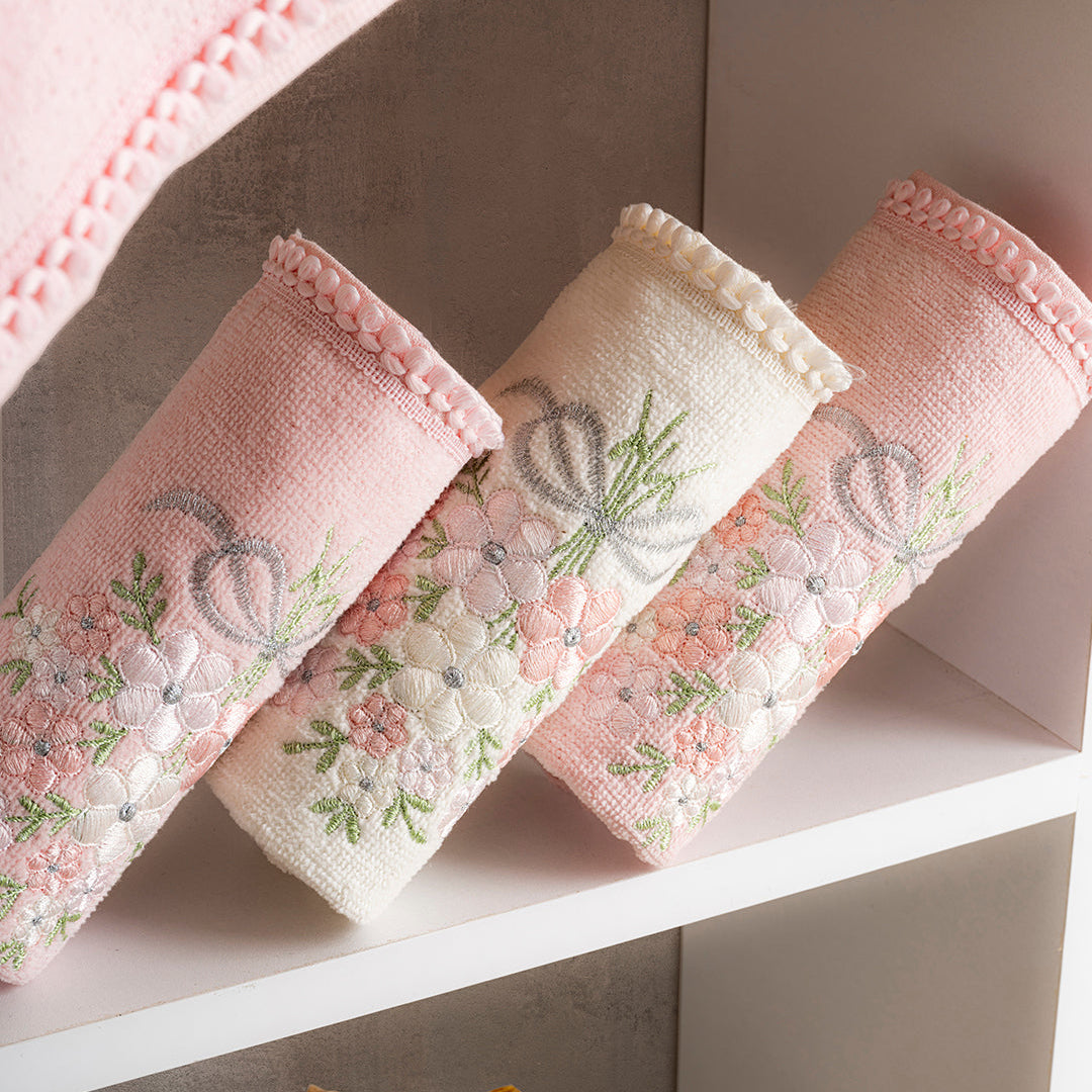 Absorba Verse premium hand and kitchen towel set folded and arranged for gifting and everyday use by PNRDECOR ship from USA