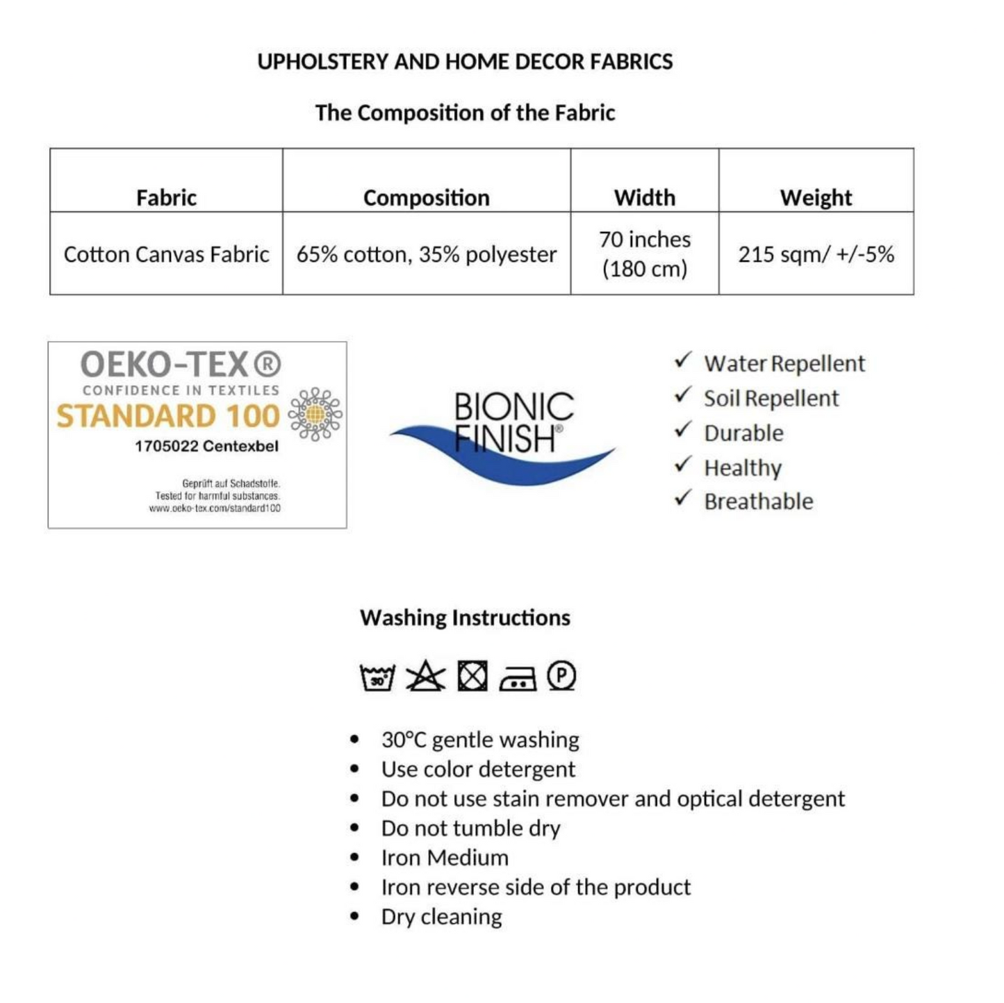 Breathable and healthy fabric for everyday environments.