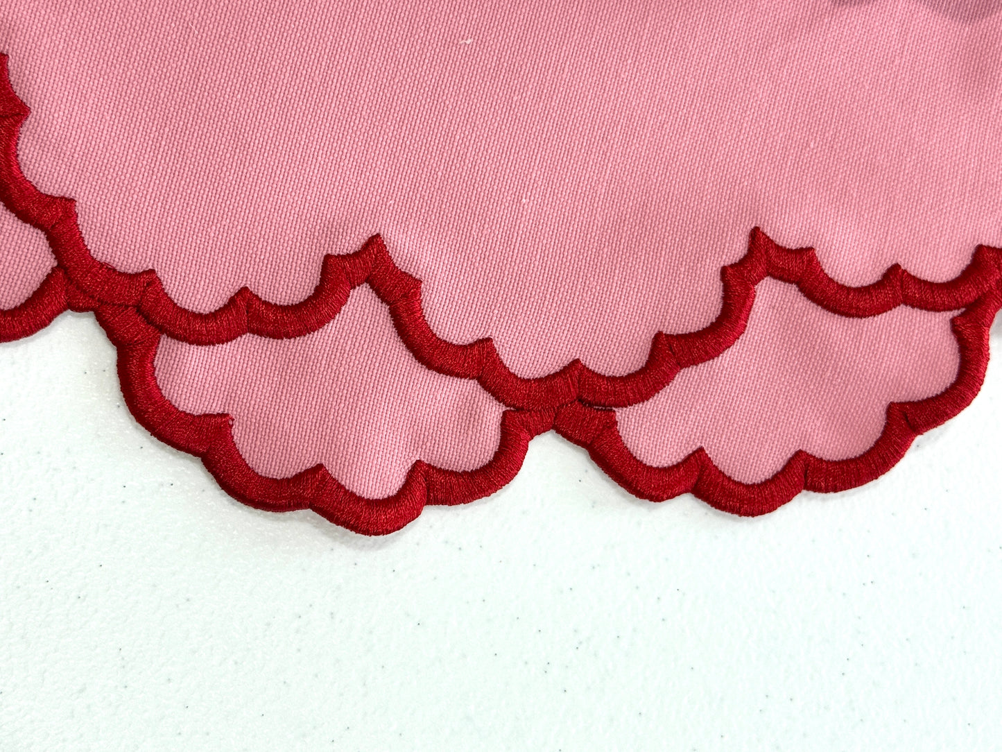 CRESSIDA PINK RED FABRIC PLACEMAT-NAPKIN