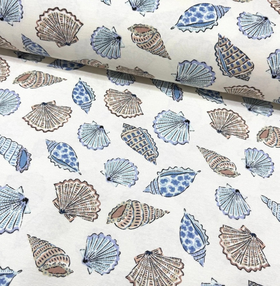 SHELLORA BLUE & WHITE RECTANGLE TABLECLOTH
