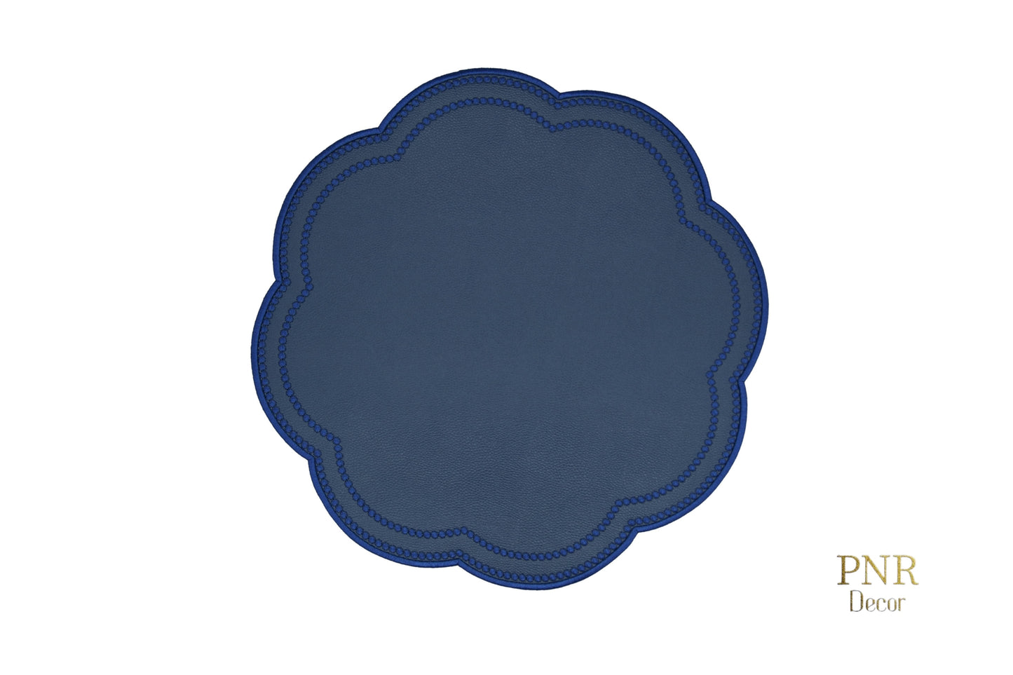 NURTURE NAVY BLUE FAUX LEATHER PLACEMAT