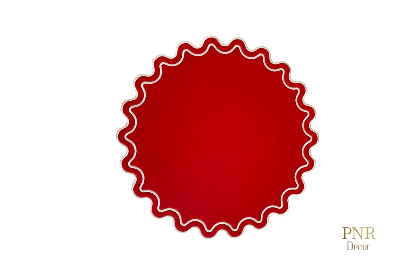 SOLACE DARK RED FAUX LEATHER PLACEMAT