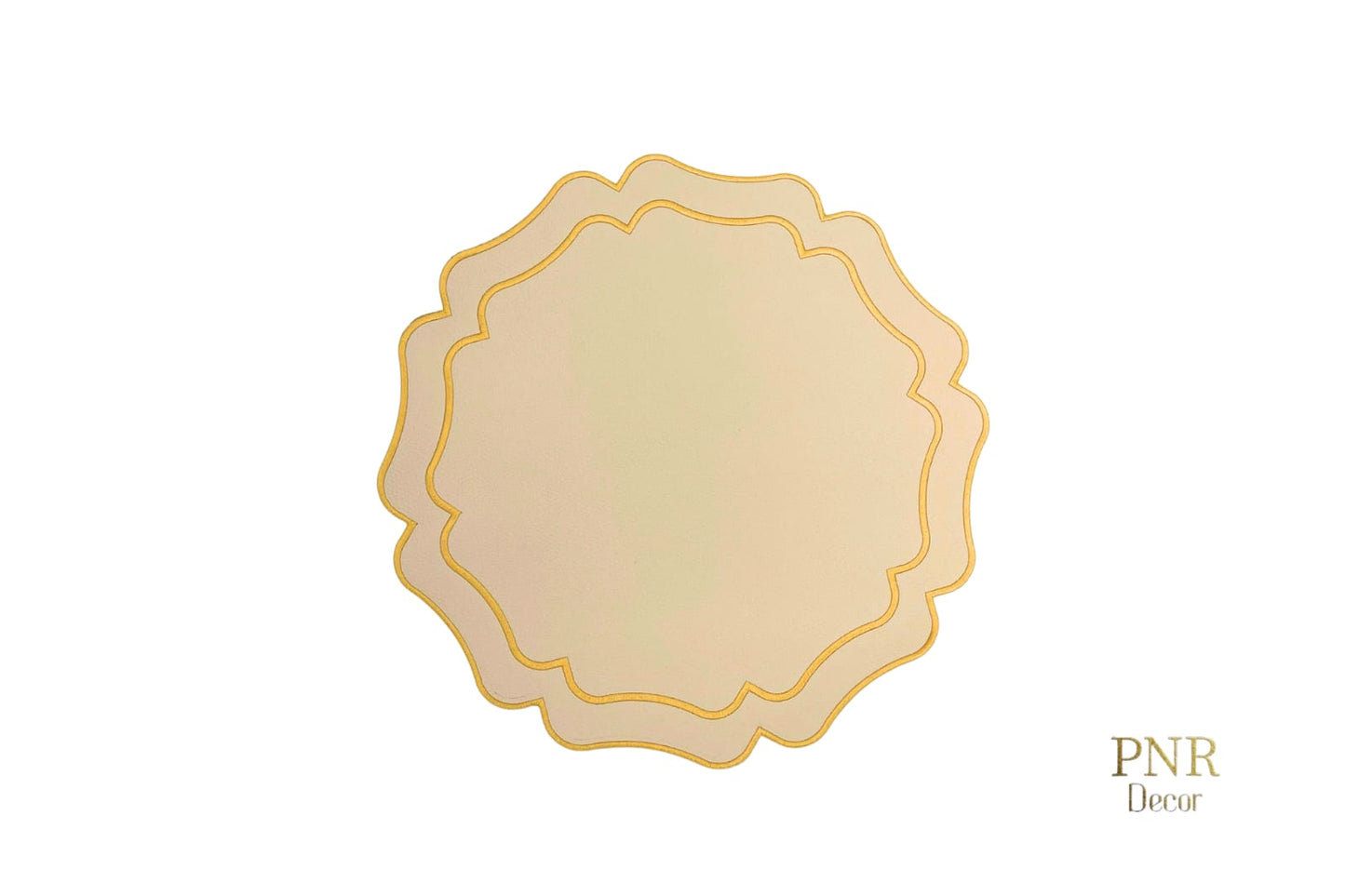 VISTA CREAM FAUX LEATHER PLACEMAT