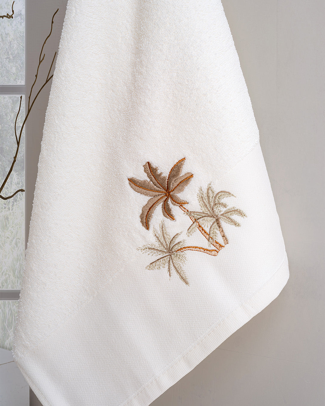 Aureva Embroidered Cotton Towel Set – Premium Hand & Kitchen Towels