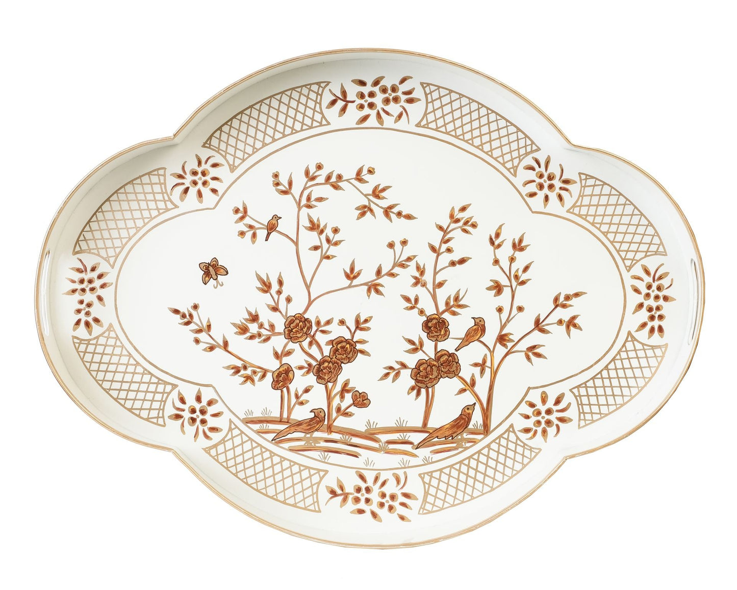 Ivory Scalloped Tray: Final Sale