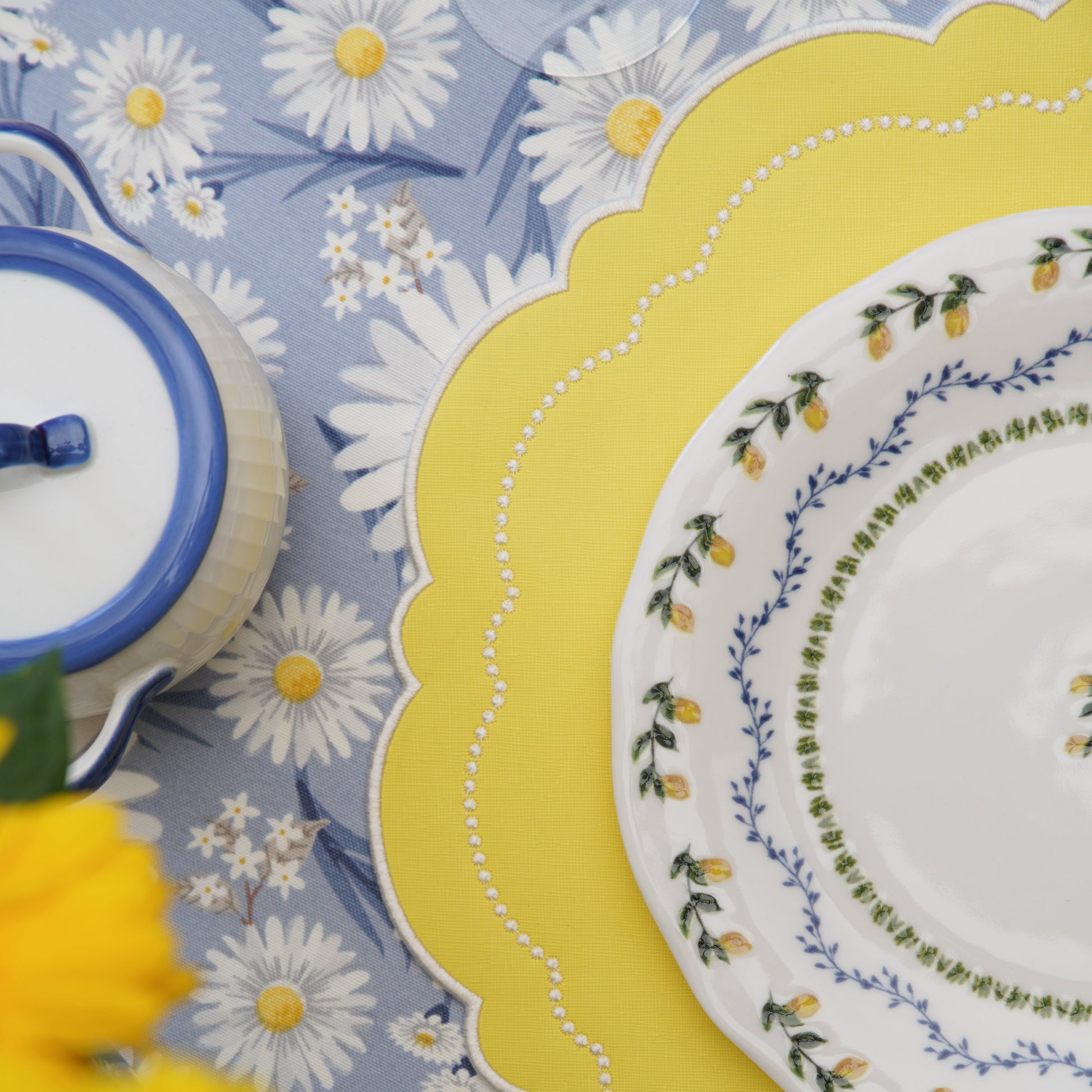 Premium faux leather placemat with smooth texture and elegant craftsmanship