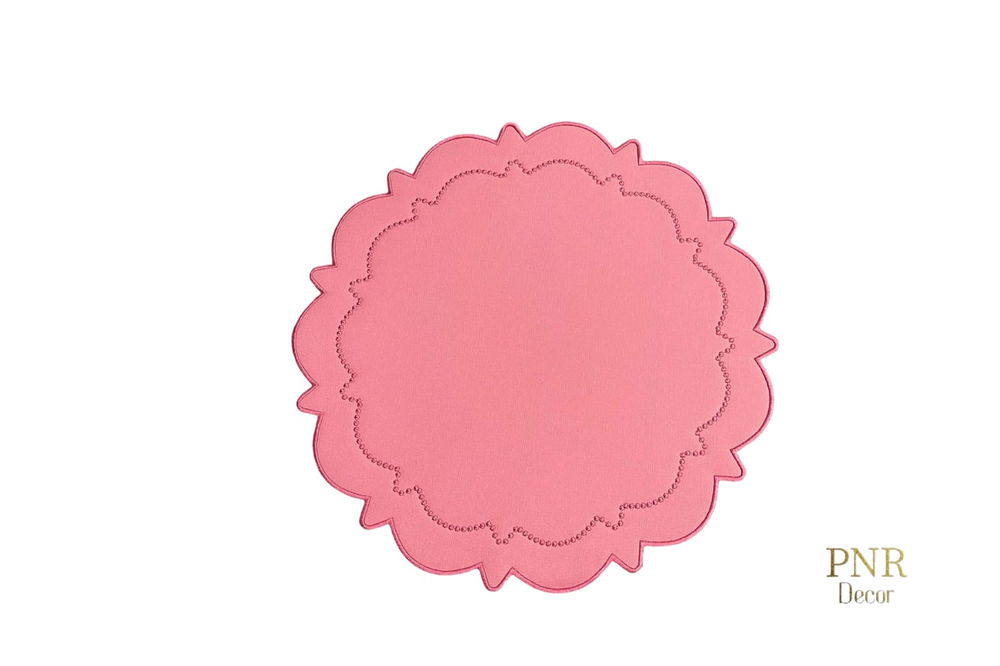 Pink Faux Leather Placemats Perfect for Weddings, Gifts, and Table Setting