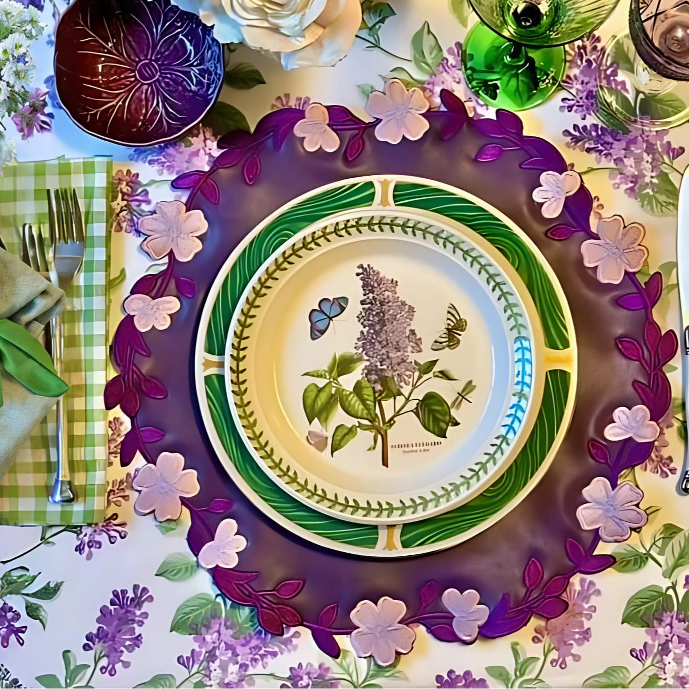 Unity Purple Round Faux Leather Placemat
– expertly handcrafted from eco-friendly, vegan faux leather with elegant embroidery and double-layered design, stain-resistant and durable. Exclusively by PNR Decor.
