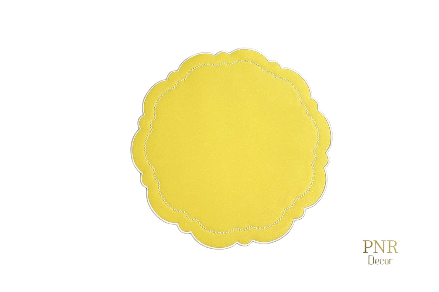 Yellow Faux Leather Placemat – Perfect for Modern Table Settings