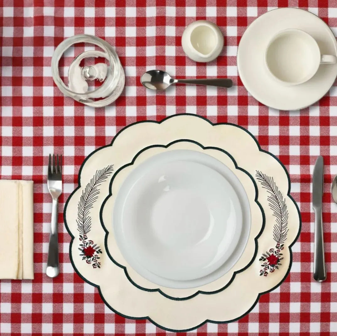 The Ultimate Christmas Tablescape: Red, White, and Joy