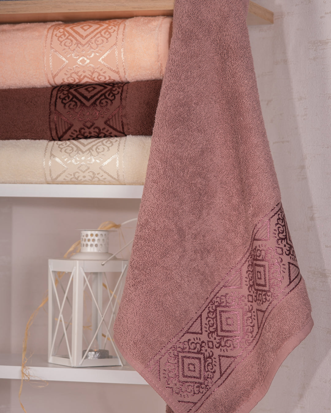 Soakta Embroidered Towel Set – Premium Hand & Kitchen Towels