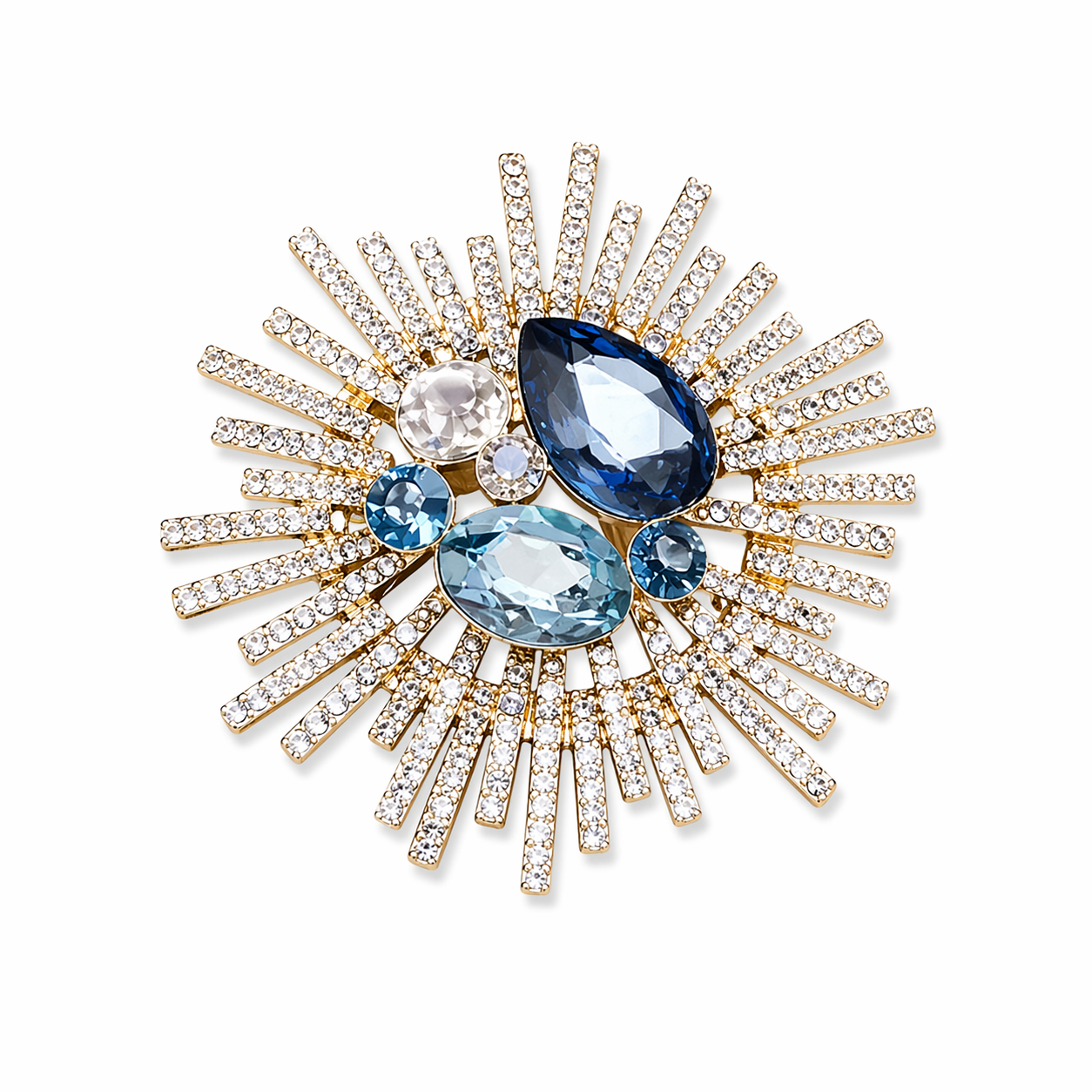 ORIENTAL FAN STATEMENT BROOCH | CHERRY BLOSSOM ENAMEL PIN WITH PEARL DROP