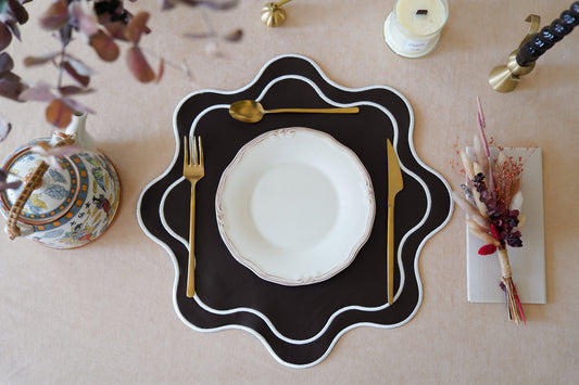 HAVEN BROWN FAUX LEATHER PLACEMAT