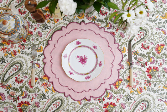 HARMONY PINK FABRIC PLACEMAT