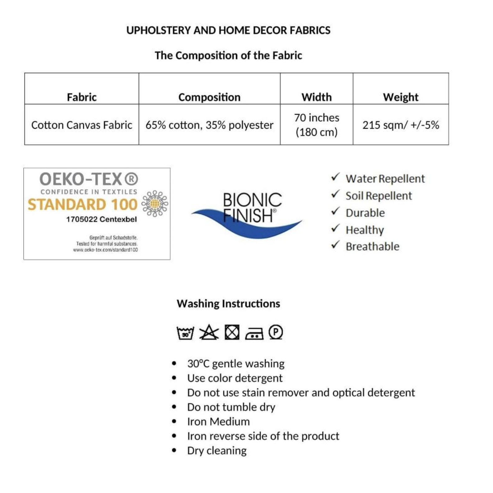 Breathable and healthy fabric for everyday environments.