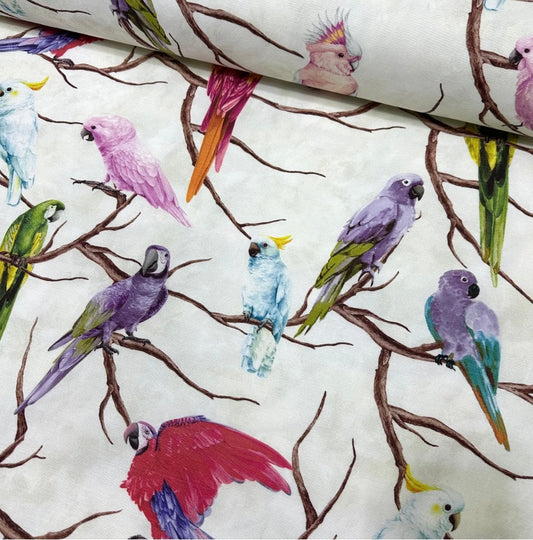FEATHIA COLORFUL PARROT RECTANGLE TABLECLOTH