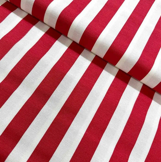 VERTINA RED & WHITE RECTANGLE TABLECLOTH