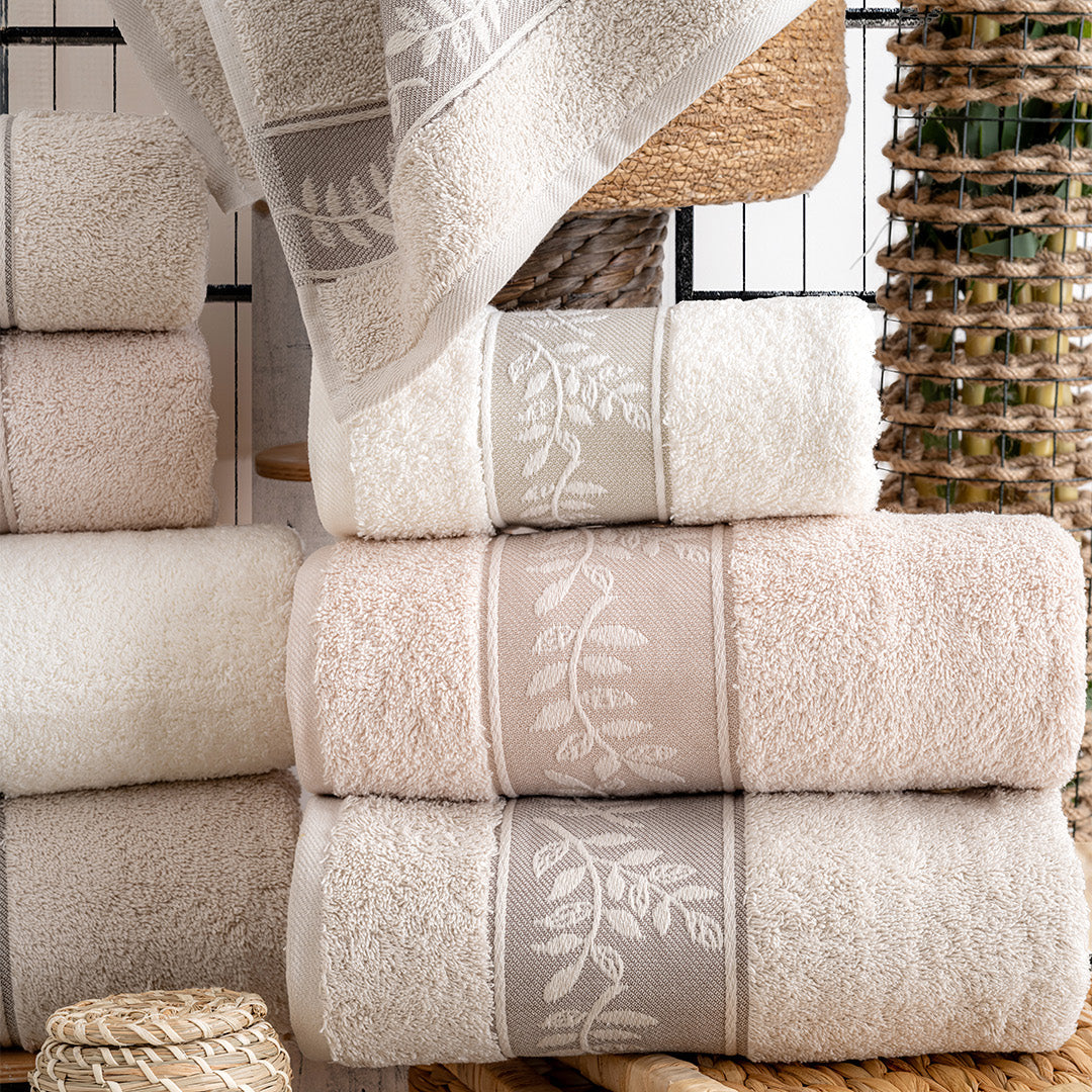 Lavaya Luna premium hand towels folded neatly for bathroom styling and guest use by PNRDECOR ship from USA