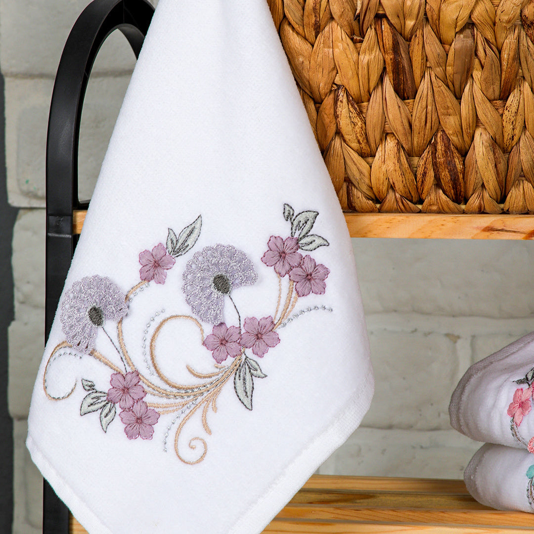 Lunara premium hand towels folded neatly for elegant bathroom styling and guest use by PNRDECOR ship from USA