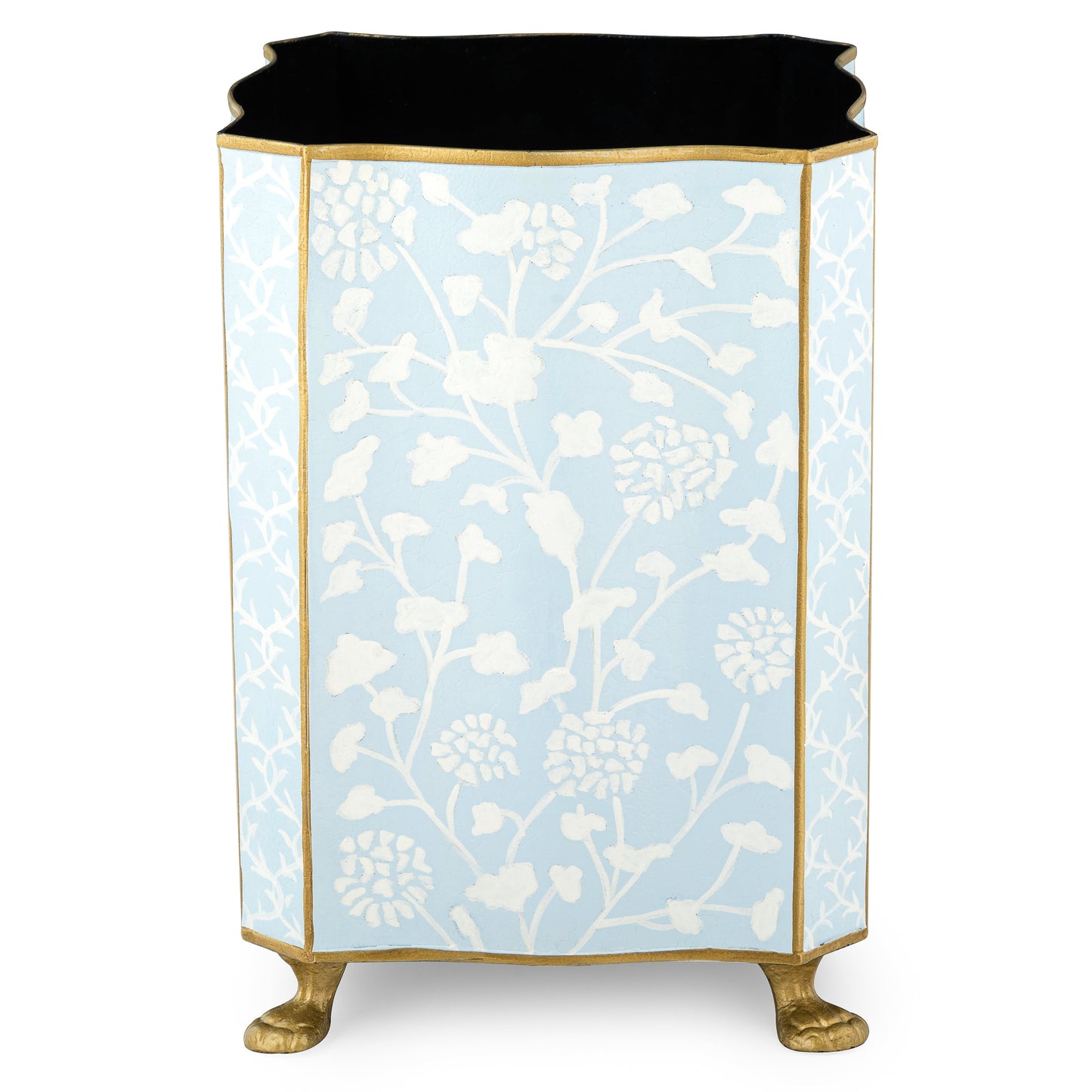 Pale Blue Spring Floral Wastepaper Basket & Tissue (3 Options)