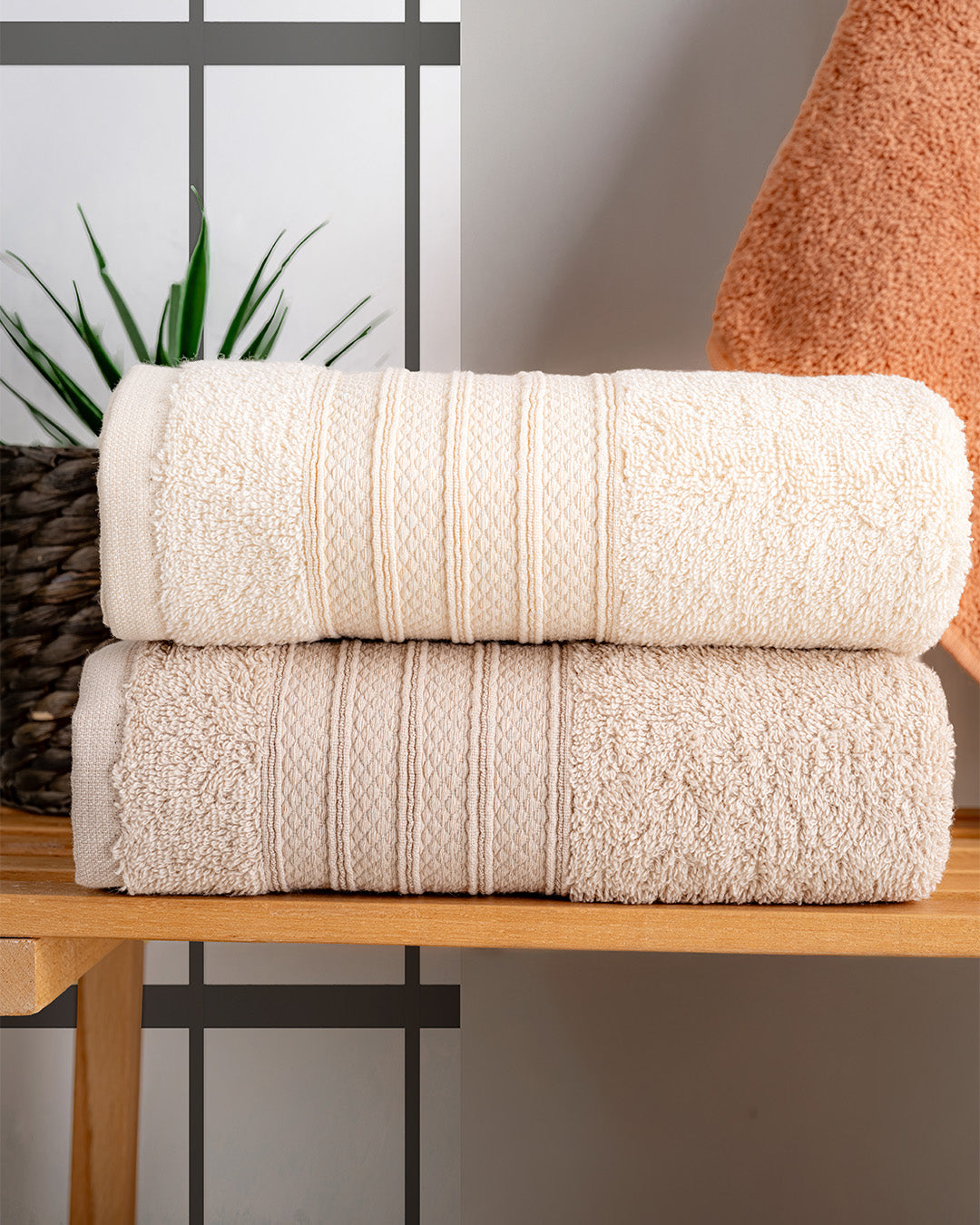 Silvra Embroidered Towel Set – Premium Hand & Kitchen Towels