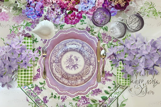 GRATITUDE LILA FABRIC PLACEMAT