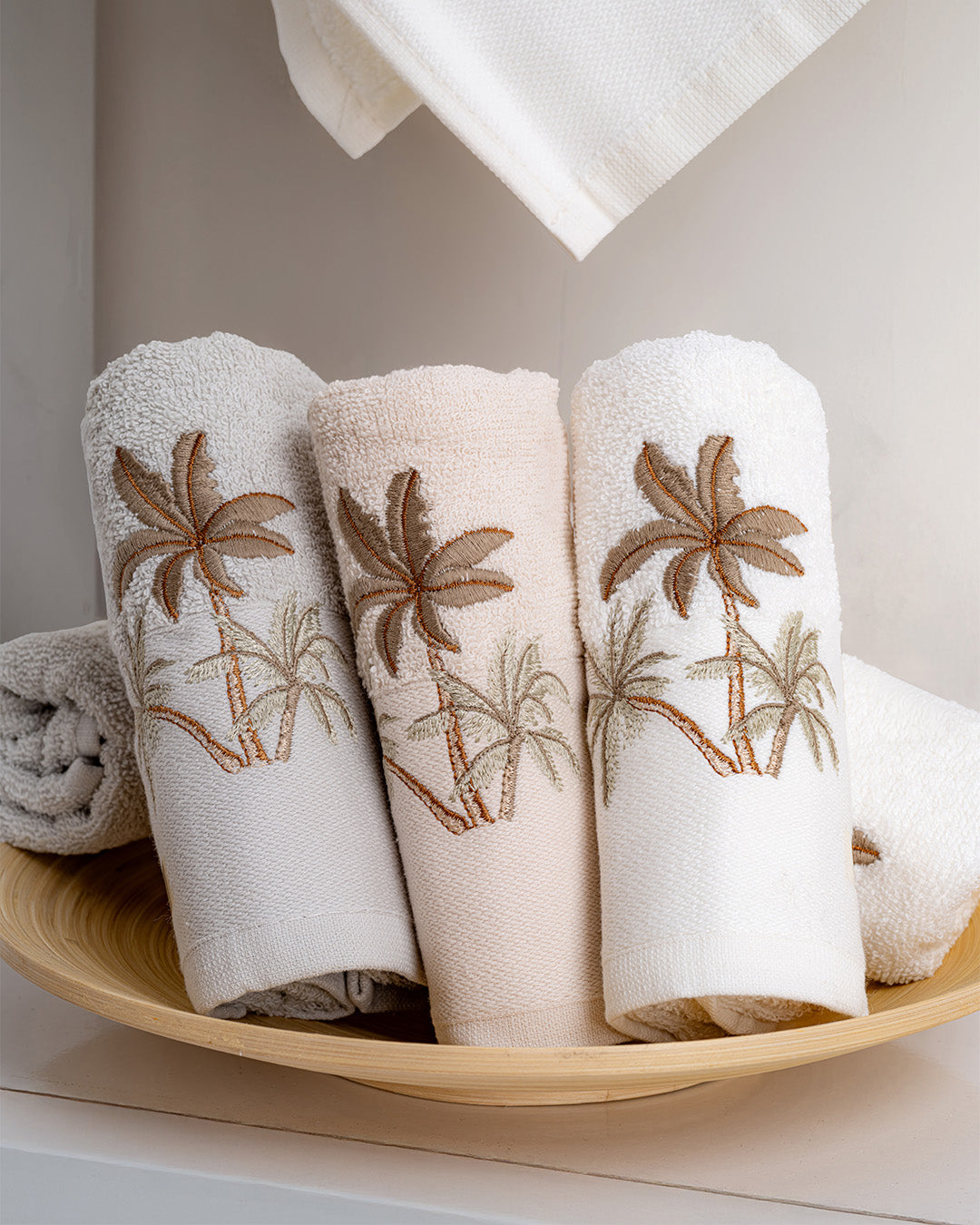 Aureva Embroidered Cotton Towel Set – Premium Hand & Kitchen Towels