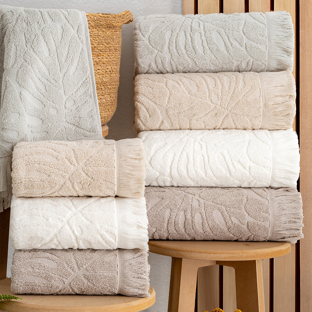 Serava Girit premium hand towels folded neatly for bathroom styling and guest use by PNRDECOR ship from USA