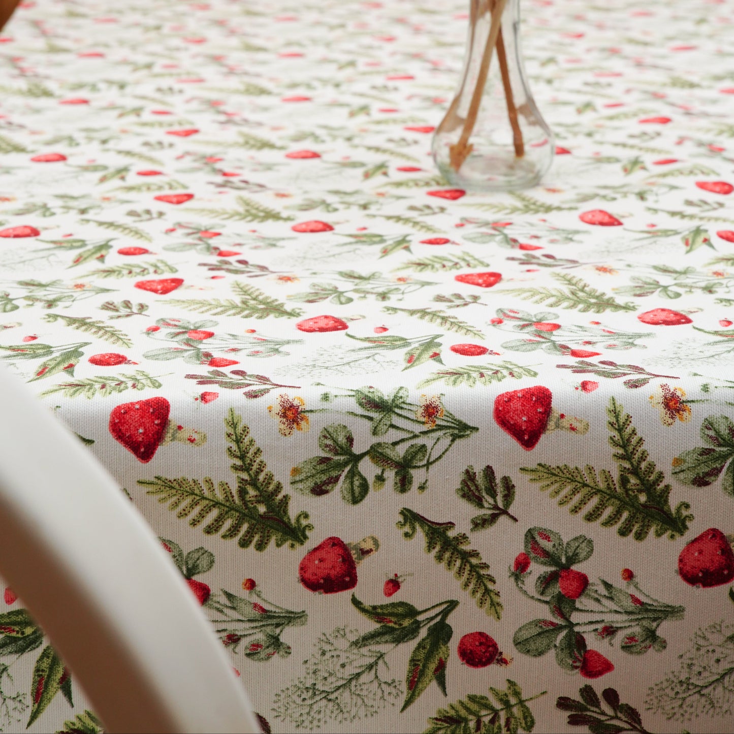 Beautiful custom tablecloth crafted from an eco-friendly cotton blend—wrinkle-resistant, easy-care, and made for stylish gatherings. Ships from the USA.