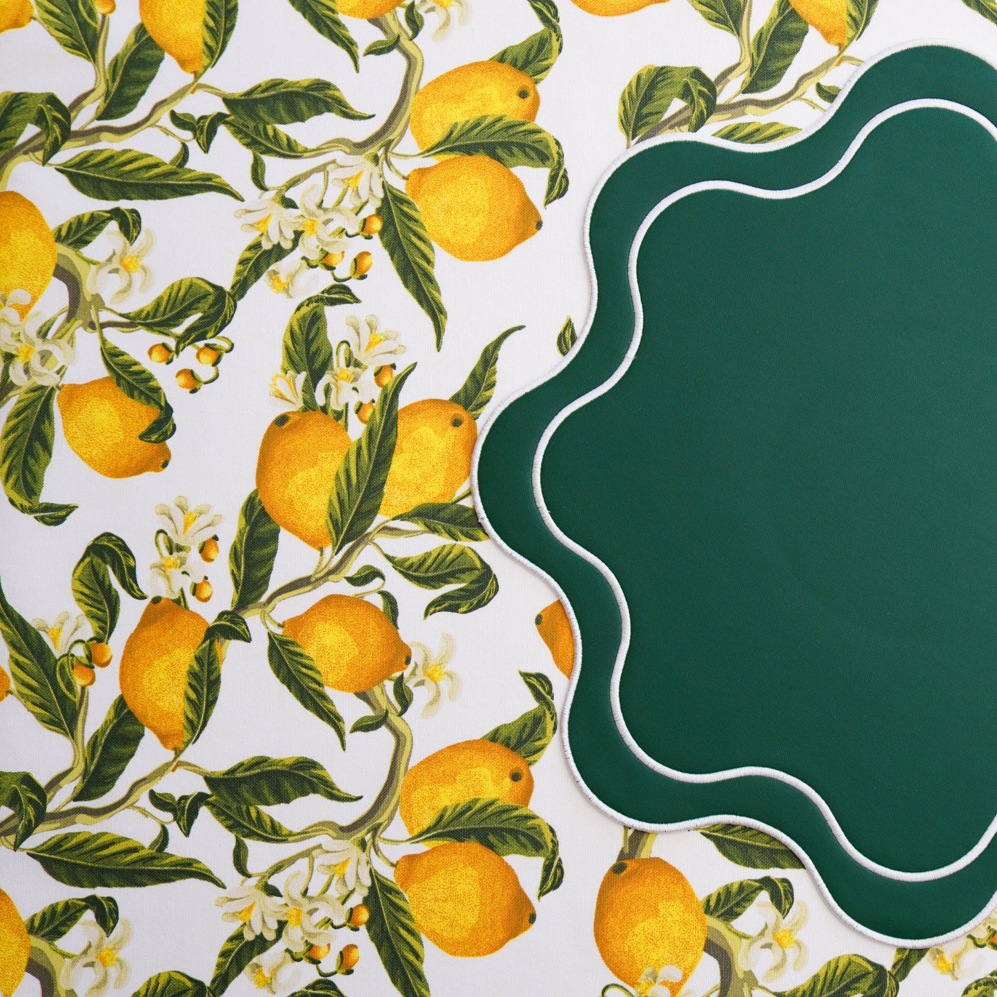Luxury lemon yellow rectangular tablecloth, custom made in an organic cotton-poly blend—washable, easy care, and perfect for gatherings, weddings, and everyday dining. USA-based shipping.