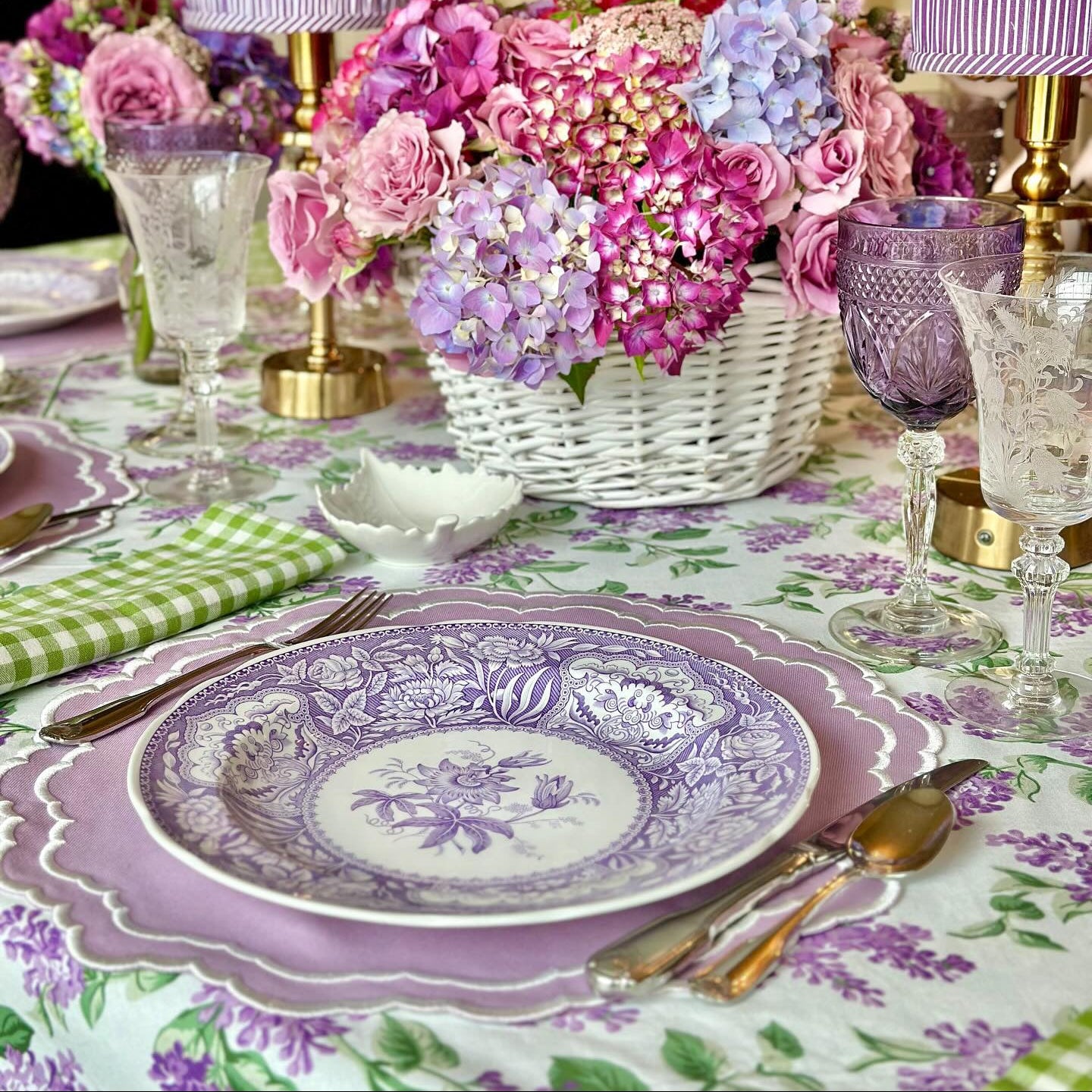 Stylish embroidered placemat designed to be machine washable and waterproof, a table decor essential, crafted and shipped from the USA.
