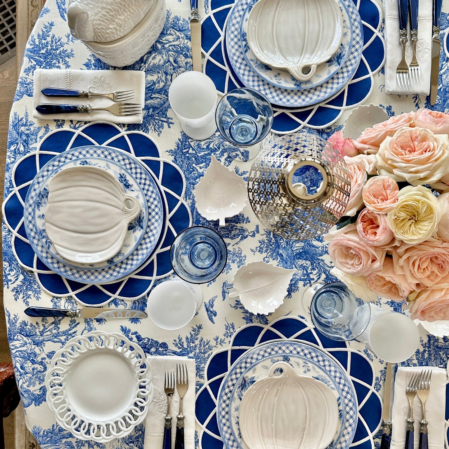 Premium quality cotton placemat featuring detailed embroidery, perfect for rustic wedding styling and elevated dining, made in the USA and shipped from the USA.
