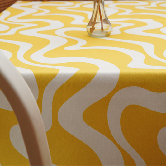Timeless custom tablecloth made from OEKO-TEX® certified textile—easy-care, water-repellent, and designed for stylish gatherings. Fast USA shipping available.