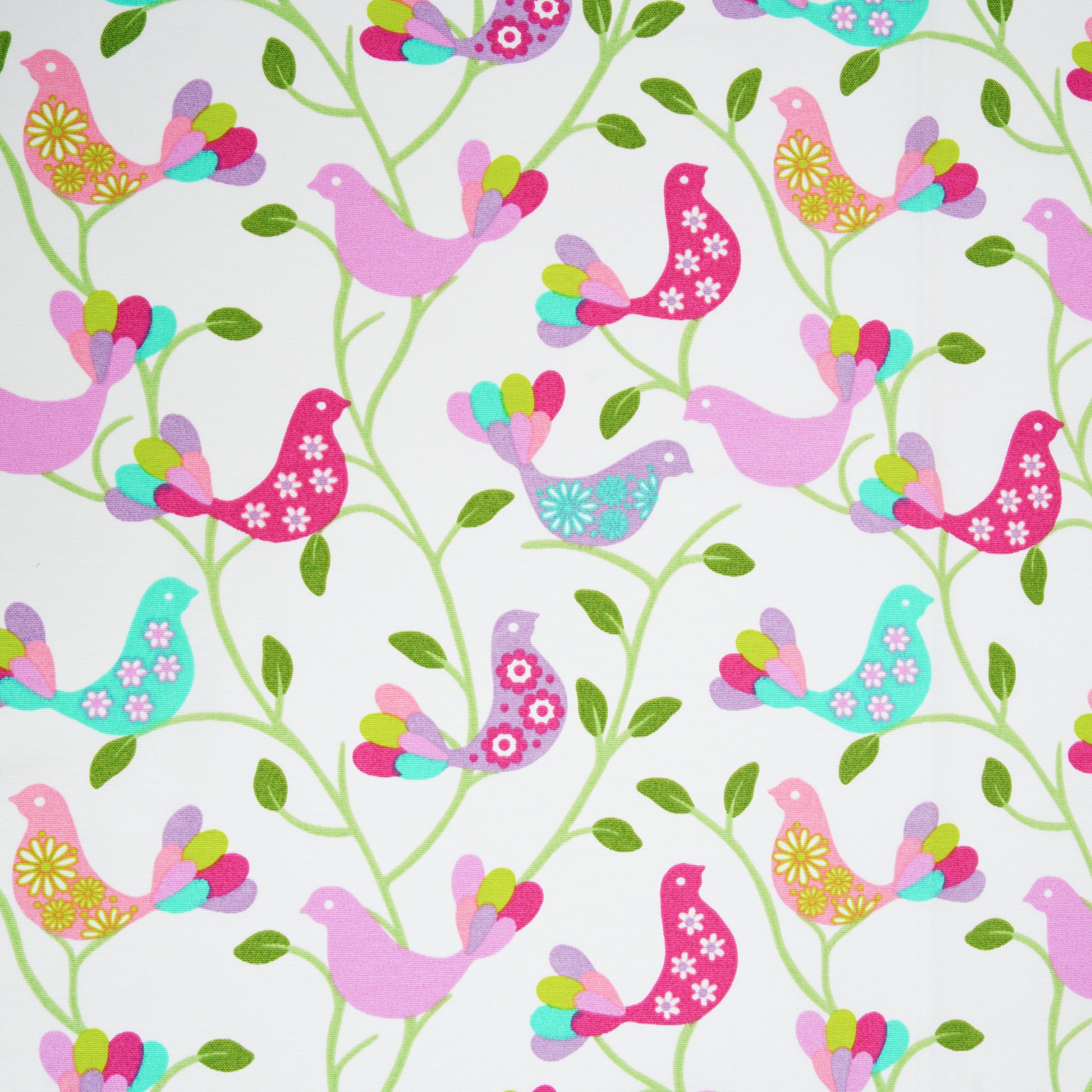 Alice Bird Pattern Tablecloth (Purple), Luxury Cotton-Blend Rectangle Linen, Eco Friendly, Spill-Resistant, Easy Maintenance, Custom Sizes, USA Delivery