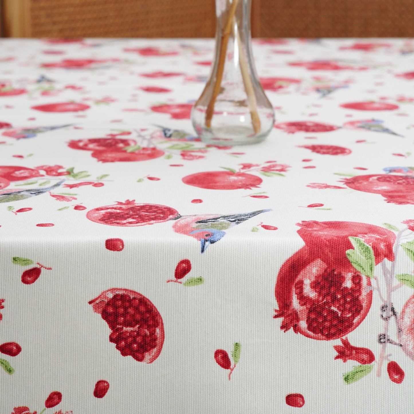 Chic custom tablecloth crafted from an eco-friendly cotton blend—stain-resistant, easy-care, and made for stylish gatherings. Ships quickly from the USA.