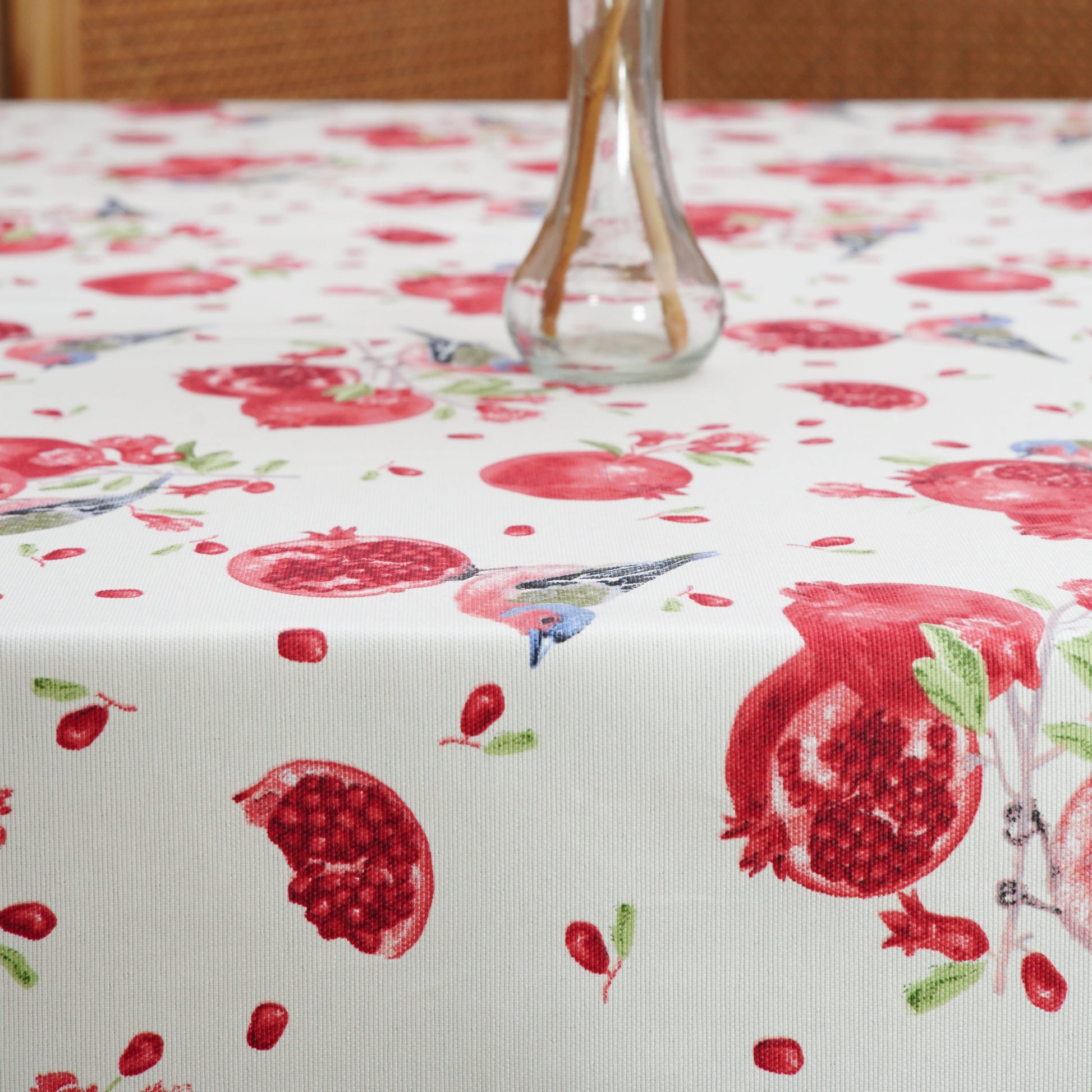 Chic custom tablecloth crafted from an eco-friendly cotton blend—stain-resistant, easy-care, and made for stylish gatherings. Ships quickly from the USA.