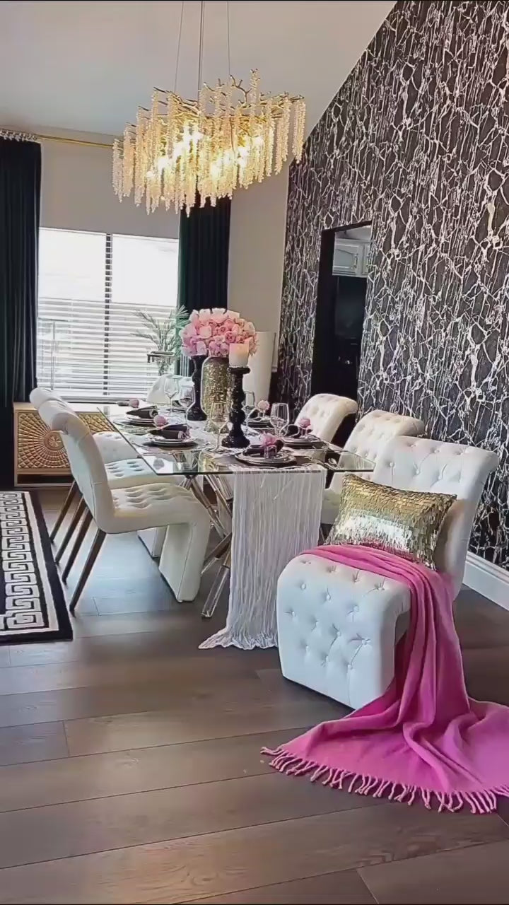 Celestia black oval faux leather holiday bundle featuring placemat napkin and coaster by PNRDECOR ship from USA