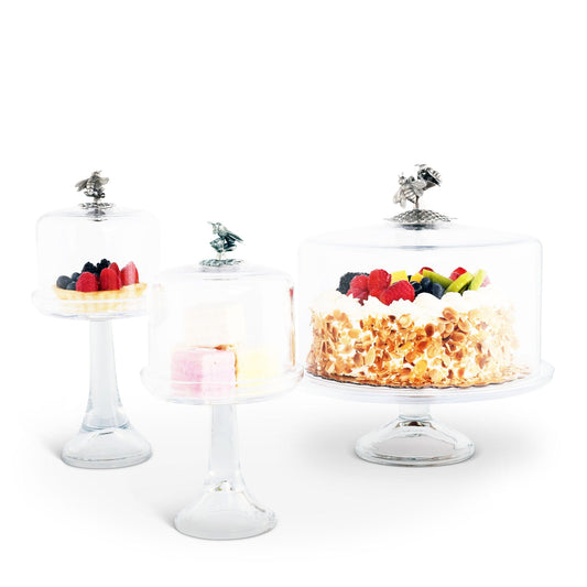 Honey Bee Glass Covered Cake / Dessert Stand