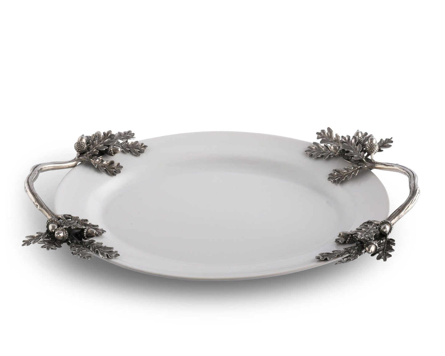 ACORN OAK & LEAF STONEWARE TRAY – SMALL SERVING TRAY