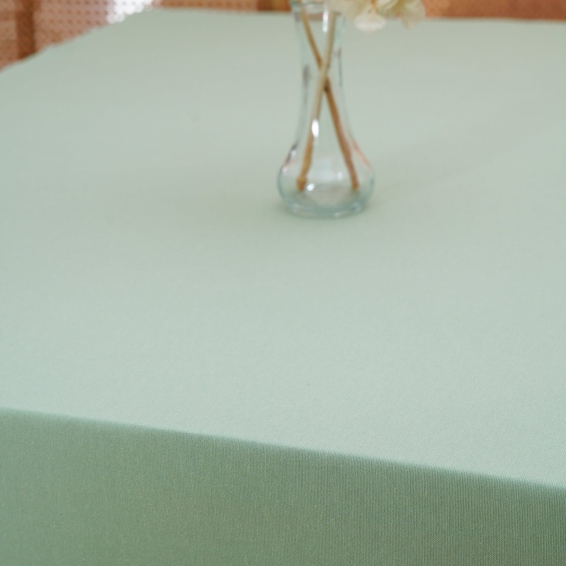 Eco-friendly cotton-blend custom tablecloth designed for effortless hosting: stain-resistant, easy-care, and suited for rustic and formal tables alike. Quick shipping from the USA.