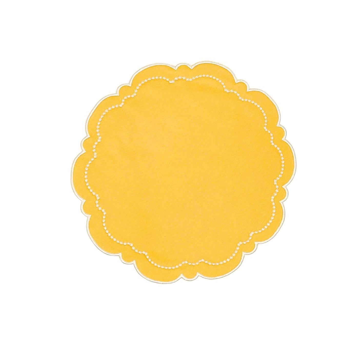 Velora bright holiday yellow placemat styled for festive dining decor by PNRDECOR ship from USA