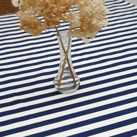 Premium custom tablecloth made from an organic cotton-poly blend—water-repellent, stain-resistant, and perfect for home dining or event styling. Fast USA shipping available.