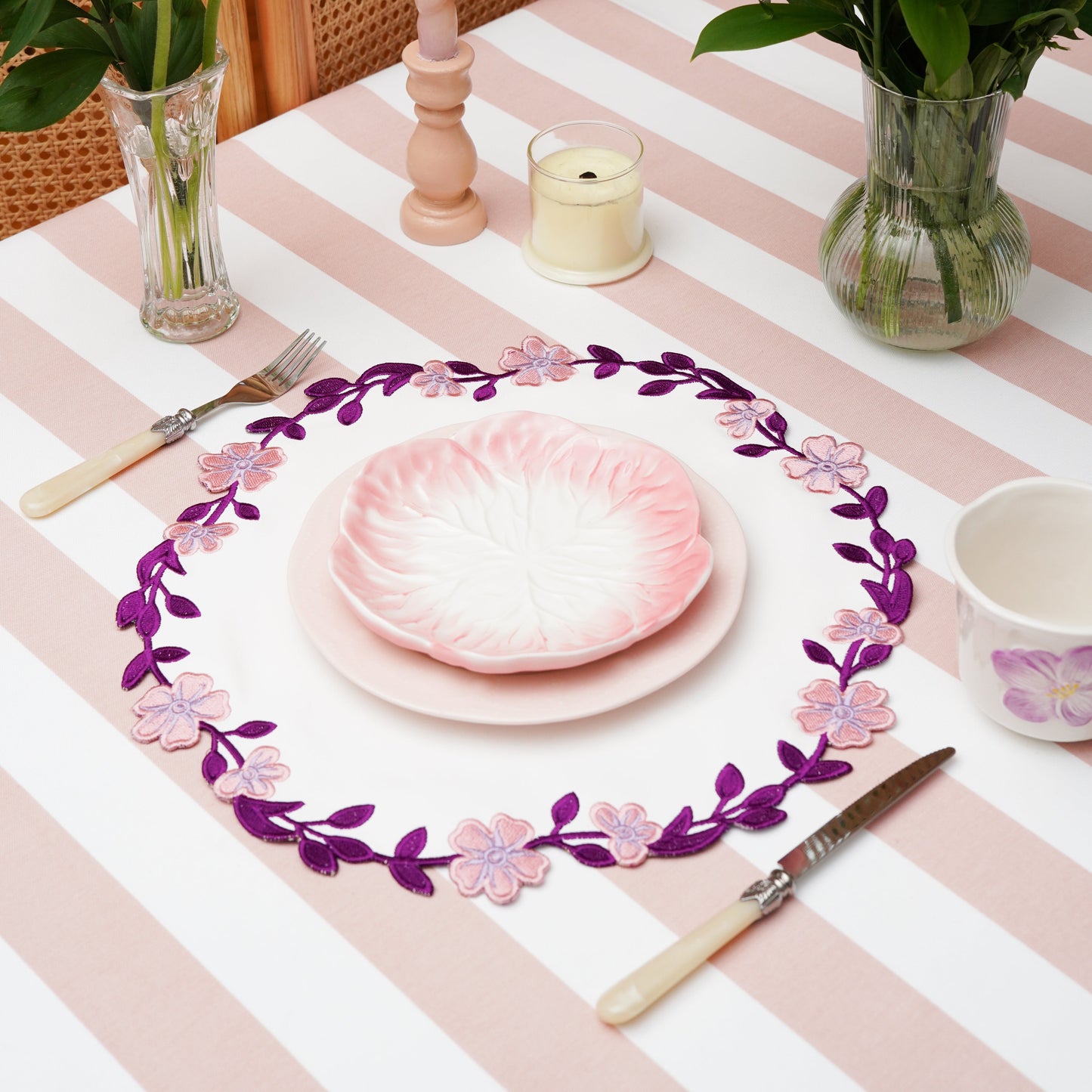 Luxury custom tablecloth made from sustainable canvas fabric—stain-resistant, easy-care, and perfect for home dining or event styling. Quickly shipped from the USA.
